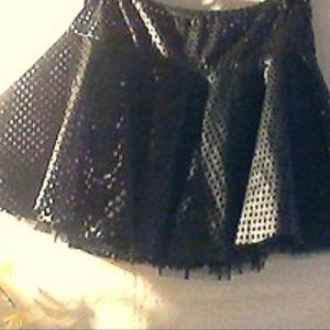 Sexy fishnet skirt almost see through